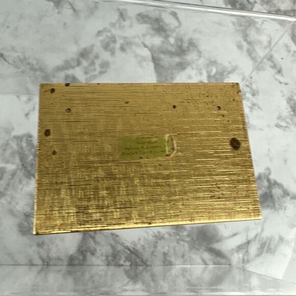 Vintage Helena Rubinstein Gold Tone Mirrored Compact Rhinestone Embellished - Picture 4 of 11